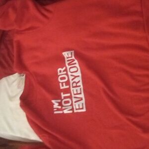 Shein red I'm not for everyone shirt